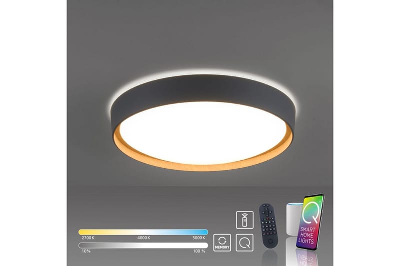 Kattovalo Q-Emilia - 50x12x50 cm - Valaistus - Sisävalaistus & lamput - Erikoisvalaisin - Tiffanylamppu