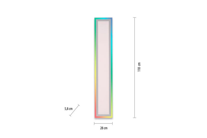 Kattovalo Reuna - 18x5,2x100 cm - Valaistus - Sisävalaistus & lamput - Erikoisvalaisin - Tiffanylamppu