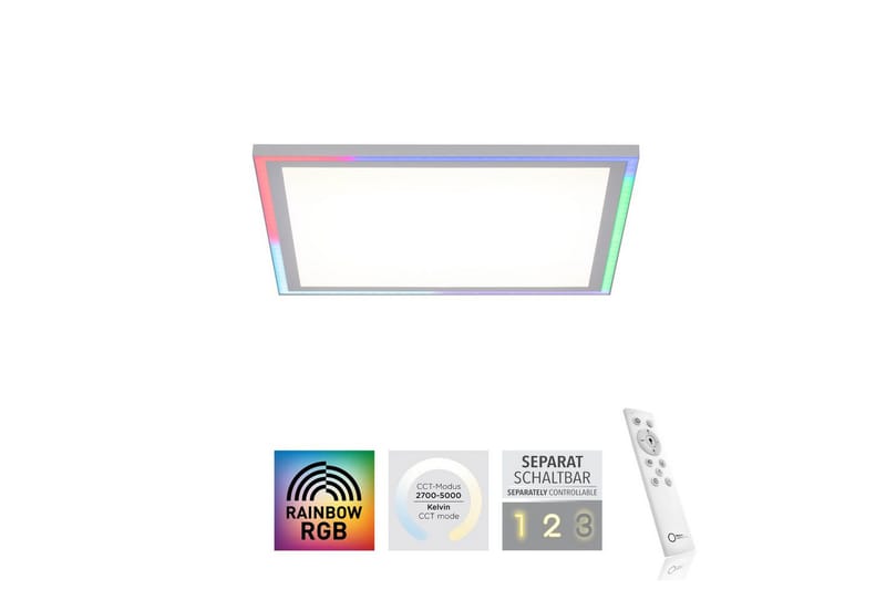 Kattovalo Reuna - 40x5,2x40 cm - Valaistus - Sisävalaistus & lamput - Erikoisvalaisin - Tiffanylamppu