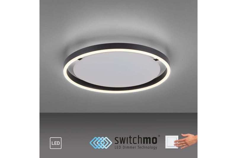 Kattovalo Ritus - 39,3x5,3x39,3 cm, Antrasiitti - Valaistus - Sisävalaistus & lamput - Erikoisvalaisin - Tiffanylamppu