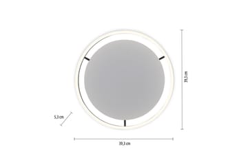 Kattovalo Ritus - 39,3x5,3x39,3 cm, Antrasiitti - Valaistus - Sisävalaistus & lamput - Olohuoneen valaisin