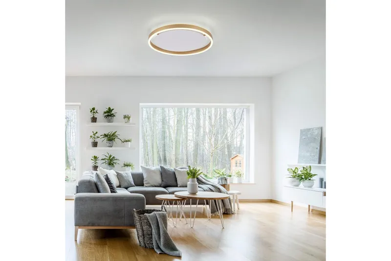 Kattovalo Ritus - 39,3x5,3x39,3 cm, Messinki matta - Valaistus - Sisävalaistus & lamput - Erikoisvalaisin - Tiffanylamppu