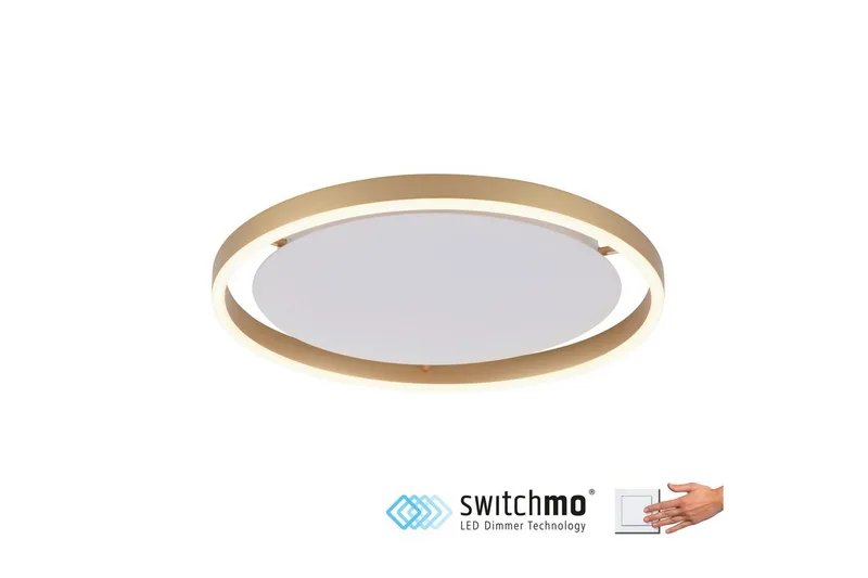 Kattovalo Ritus - 39,3x5,3x39,3 cm, Messinki matta - Valaistus - Sisävalaistus & lamput - Erikoisvalaisin - Tiffanylamppu