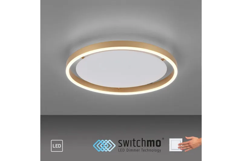 Kattovalo Ritus - 39,3x5,3x39,3 cm, Messinki matta - Valaistus - Sisävalaistus & lamput - Erikoisvalaisin - Tiffanylamppu