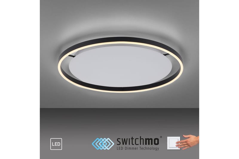 Kattovalo Ritus - 58,5x5,3x58,5 cm, Antrasiitti - Valaistus - Sisävalaistus & lamput - Erikoisvalaisin - Tiffanylamppu