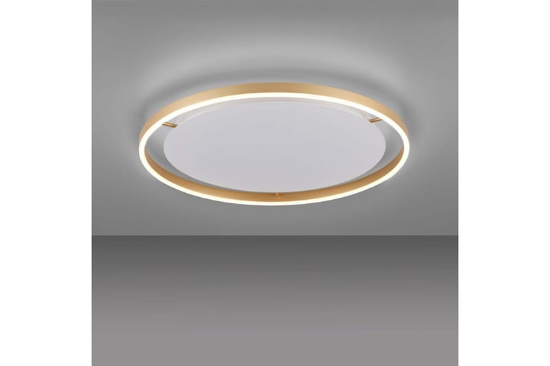 Kattovalo Ritus - 58,5x5,3x58,5 cm, Messinki matta - Valaistus - Sisävalaistus & lamput - Erikoisvalaisin - Tiffanylamppu