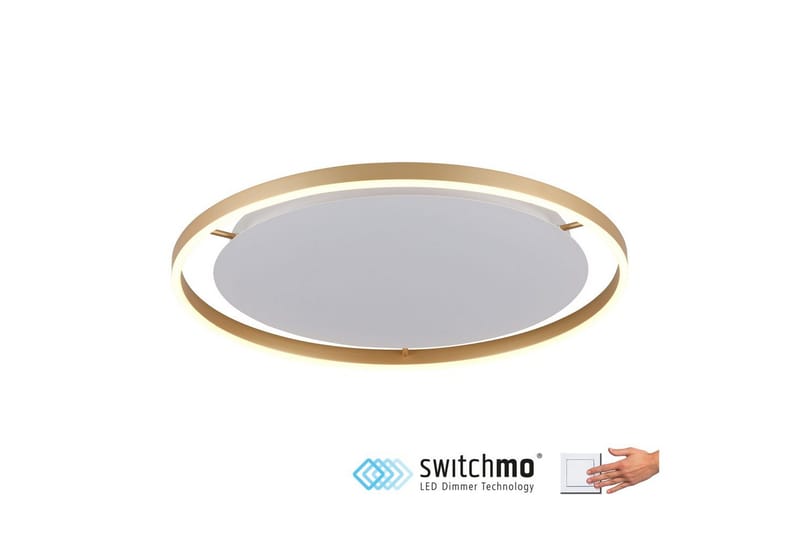 Kattovalo Ritus - 58,5x5,3x58,5 cm, Messinki matta - Valaistus - Sisävalaistus & lamput - Erikoisvalaisin - Tiffanylamppu