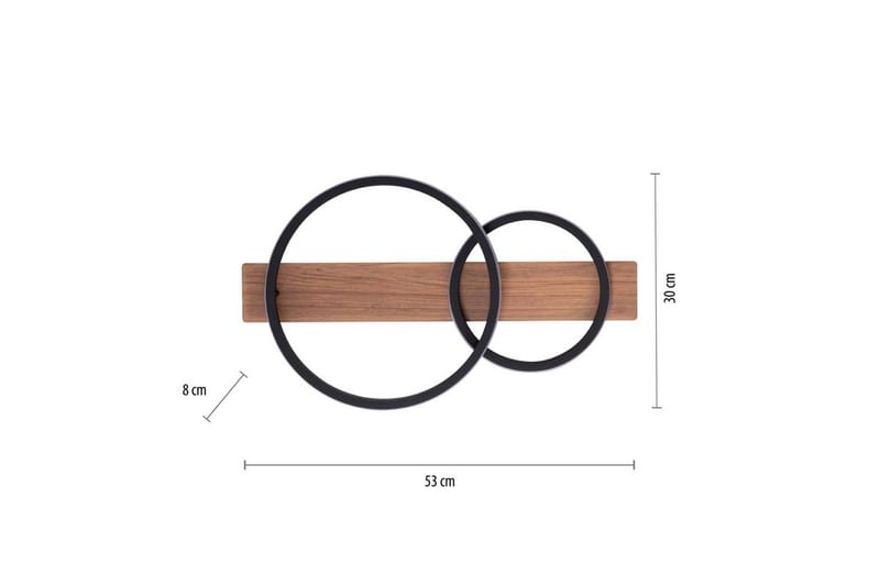 Kattovalo Trooper - 30x8x53 cm - Valaistus - Sisävalaistus & lamput - Erikoisvalaisin - Tiffanylamppu