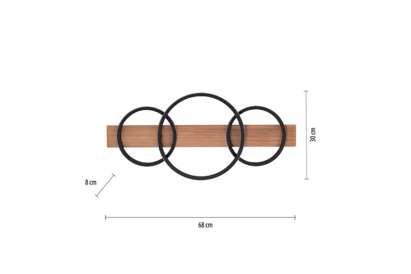 Kattovalo Trooper - 30x8x68 cm - Valaistus - Sisävalaistus & lamput - Erikoisvalaisin - Tiffanylamppu