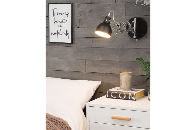 Klarve Seinävalaisin 2 kpl E14 - Musta - Valaistus - Sisävalaistus & lamput - Erikoisvalaisin - Riisipaperivalaisin