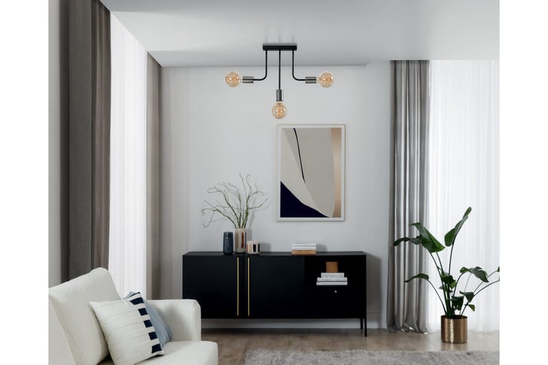 Kristallikruunu Indigeo 42 cm - Musta - Valaistus - Sisävalaistus & lamput - Erikoisvalaisin - Riisipaperivalaisin