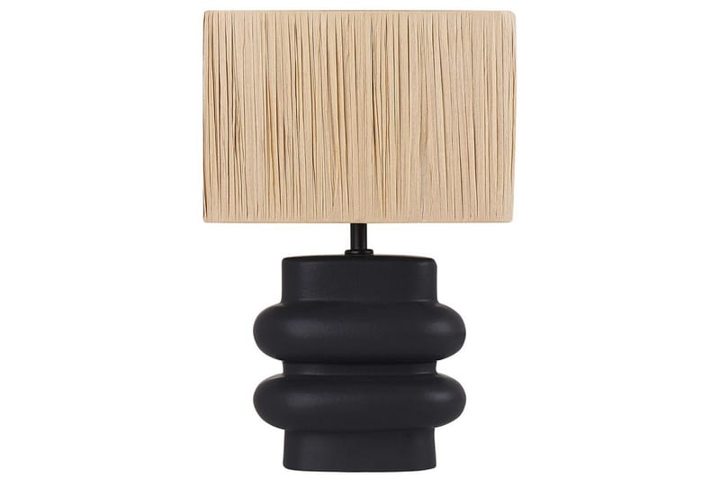 Kulsa Pöytävalaisin 42 cm E27, Musta/Luonnonväri