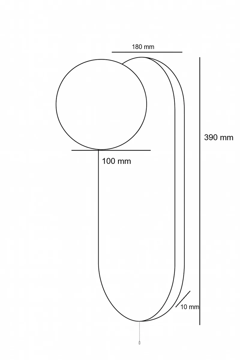 Kummer seinävalaisin 10 cm ovaali - Valaistus - Sisävalaistus & lamput - Erikoisvalaisin - Riisipaperivalaisin