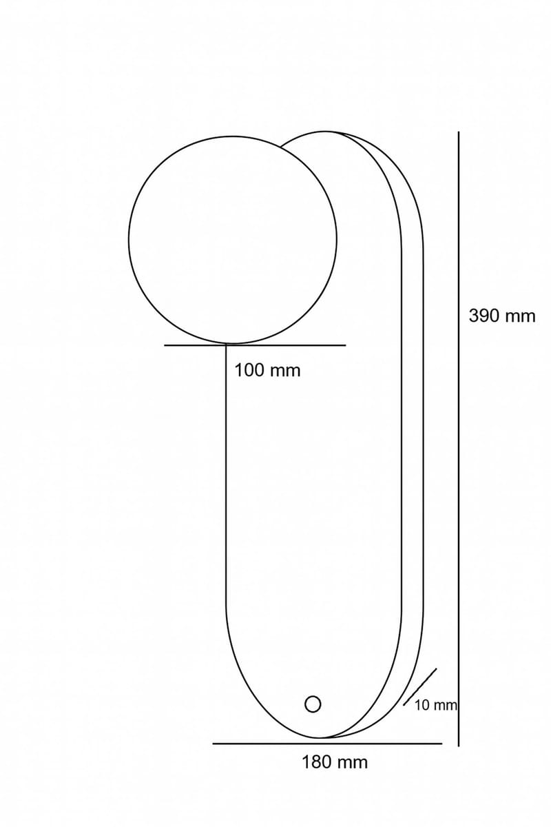 Kummer seinävalaisin 10 cm ovaali - Valaistus - Sisävalaistus & lamput - Erikoisvalaisin - Riisipaperivalaisin
