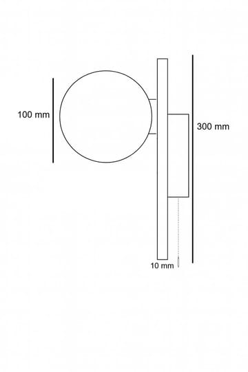 Kummer seinävalaisin 10 cm pyöreä - Valaistus - Sisävalaistus & lamput - Seinävalaisimet - Seinäplafondi
