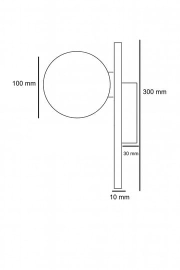 Kummer seinävalaisin 10 cm pyöreä - Valaistus - Sisävalaistus & lamput - Seinävalaisimet - Seinäplafondi