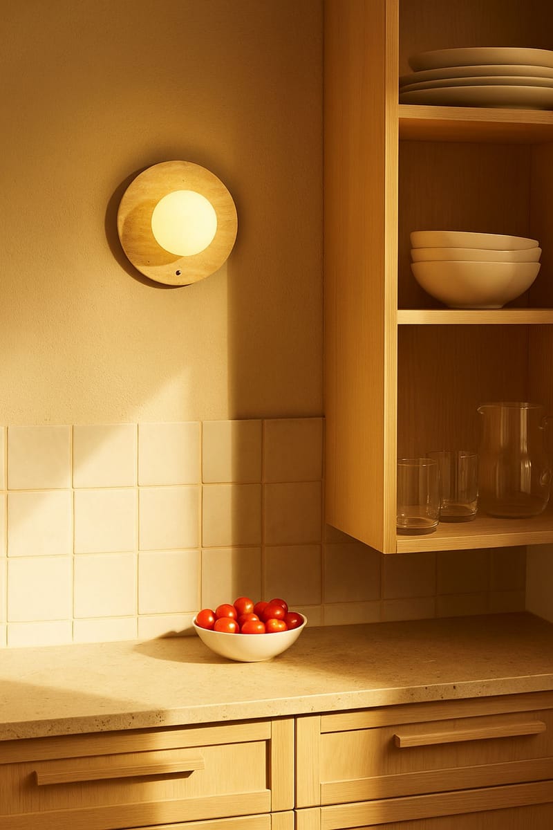 Kummer seinävalaisin 12 cm pyöreä - Valaistus - Sisävalaistus & lamput - Erikoisvalaisin - Riisipaperivalaisin