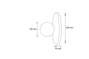 Kummer seinävalaisin 12 cm pyöreä - Valaistus - Sisävalaistus & lamput - Seinävalaisimet - Seinäplafondi