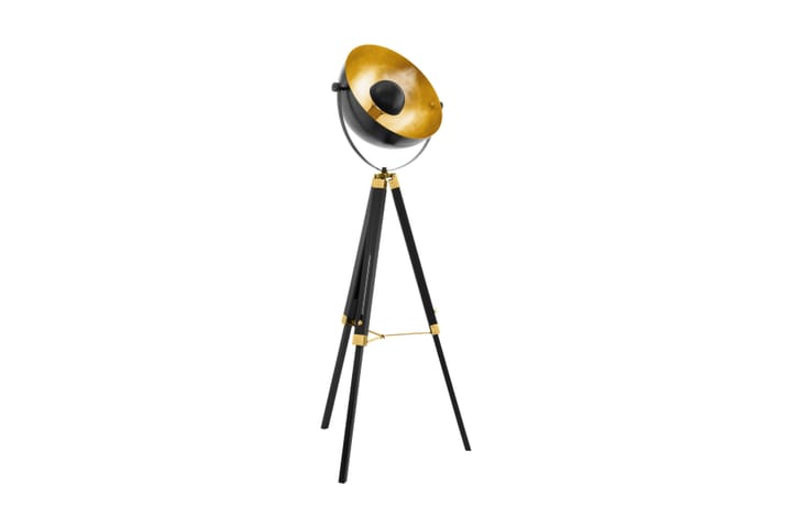 Lattiavalaisin Covaleda 55 cm LED Musta/Kulta - Eglo - 5-vartinen lattiavalaisin - Lightbox - PH lamppu - Verkkovalaisin - 2-vartinen lattiavalaisin - Uplight lattiavalaisin - 3-vartinen lattiavalaisin - Kaarivalaisin - Olohuoneen valaisin - Tiffanylamppu - Riisipaperivalaisin - Lattiavalaisin