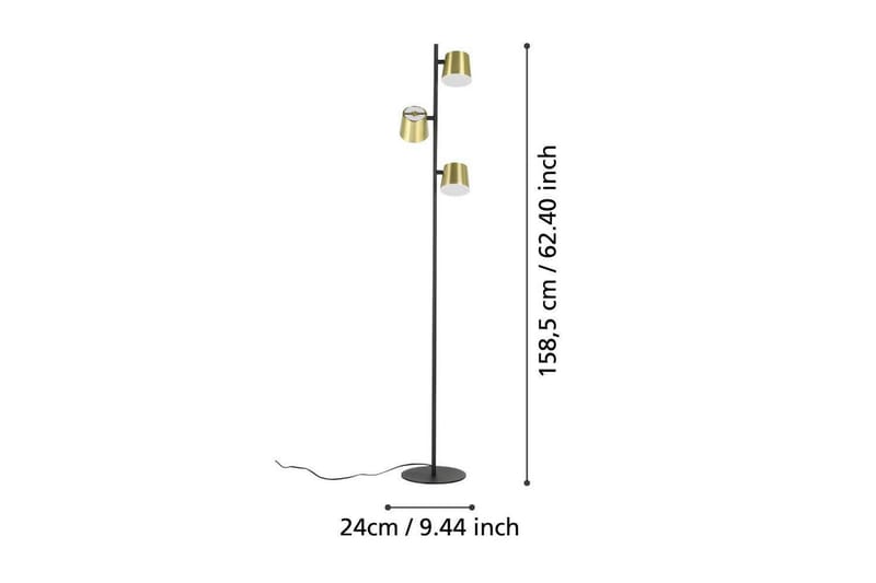 Lattiavalaisin Eglo Altamira Musta/Messinki - Valaistus - Sisävalaistus & lamput - Erikoisvalaisin - Lightbox