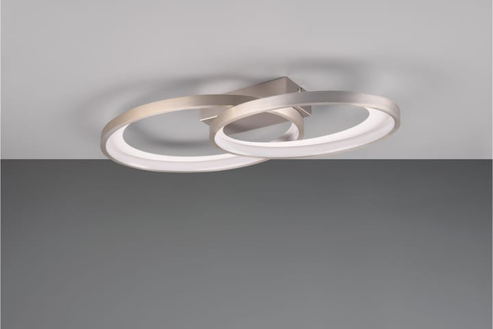 LED-Kattovalaisin Malaga Harjattu Teräs - TRIO - Tiffanylamppu - Olohuoneen valaisin - Plafondit - Kattovalaisin