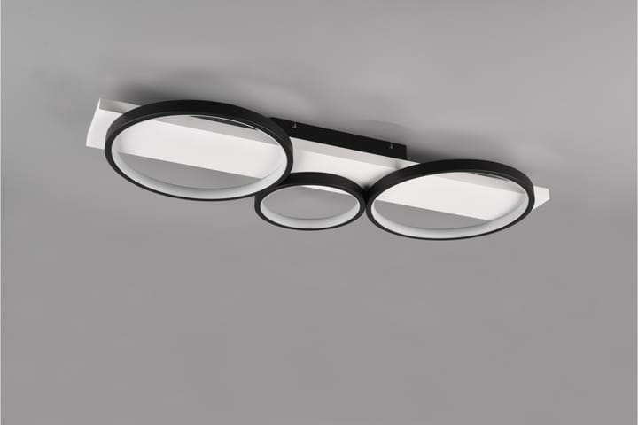 LED-Kattovalaisin Medera 3-os Mattamusta - TRIO - Tiffanylamppu - Olohuoneen valaisin - Plafondit - Kattovalaisin