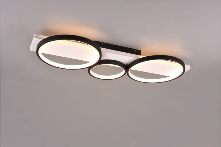 LED-Kattovalaisin Medera 3-os Mattamusta - TRIO - Tiffanylamppu - Olohuoneen valaisin - Plafondit - Kattovalaisin