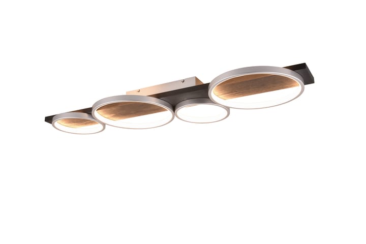 LED-Kattovalaisin Medera 4-os Harmaa - TRIO - Tiffanylamppu - Olohuoneen valaisin - Plafondit - Kattovalaisin