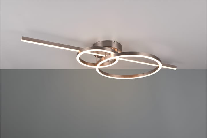 LED-Kattovalaisin Montilla Harjattu Teräs - TRIO - Tiffanylamppu - Olohuoneen valaisin - Plafondit - Kattovalaisin