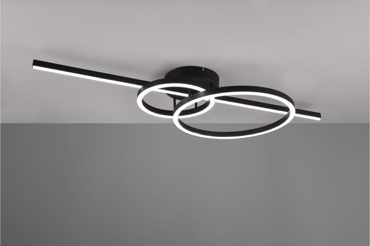 LED-Kattovalaisin Montilla Mattamusta - TRIO - Tiffanylamppu - Olohuoneen valaisin - Plafondit - Kattovalaisin