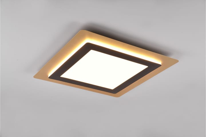 LED-Kattovalaisin Morgan Mattamusta/Kulta - TRIO - Tiffanylamppu - Olohuoneen valaisin - Plafondit - Kattovalaisin