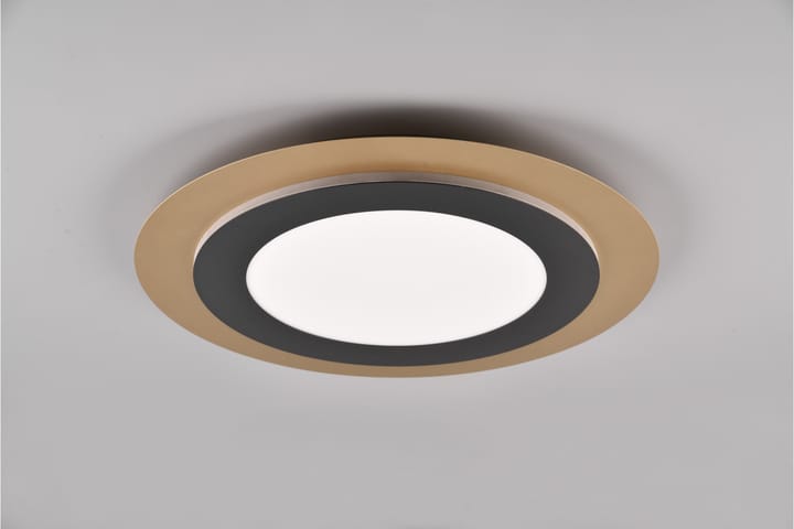 LED-Kattovalaisin Morgan Mattamusta/Kulta - TRIO - Tiffanylamppu - Olohuoneen valaisin - Plafondit - Kattovalaisin