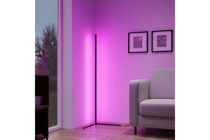 LED-Lattiavalaisin Level RGB Musta - TRIO - Olohuoneen valaisin - Lightbox - Kaarivalaisin - 3-vartinen lattiavalaisin - Tiffanylamppu - Verkkovalaisin - 2-vartinen lattiavalaisin - Lattiavalaisin - PH lamppu - Riisipaperivalaisin - 5-vartinen lattiavalaisin - Uplight lattiavalaisin