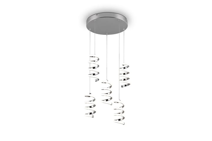 LED-Riippuvalaisin Laola 5-os Kromi - TRIO - Olohuoneen valaisin - Riisipaperivalaisin - Lightbox - Tiffanylamppu - Verkkovalaisin - Kattovalaisin makuuhuone - Kaarivalaisin - Kattovalaisin
 - Riippuvalaisimet - Kattovalaisin keittiö - PH lamppu - Ikkunavalaisin riippuva