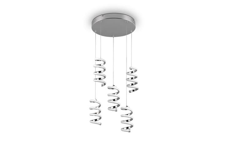 LED-Riippuvalaisin Laola 5-os Kromi - TRIO - Olohuoneen valaisin - Riisipaperivalaisin - Lightbox - Tiffanylamppu - Verkkovalaisin - Kattovalaisin makuuhuone - Kaarivalaisin - Kattovalaisin
 - Riippuvalaisimet - Kattovalaisin keittiö - PH lamppu - Ikkunavalaisin riippuva
