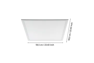 LED-paneeli Eglo LED-Panel 4000K 595x595 mm - Valkoinen - Valaistus - Sisävalaistus & lamput - Seinävalaisimet - Seinäplafondi