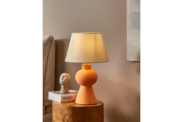 Lemiros Pöytävalaisin 48 cm E27 - Oranssi/Valkoinen - Valaistus - Sisävalaistus & lamput - Ikkunavalaisimet - Ikkunavalaisin jalalla
