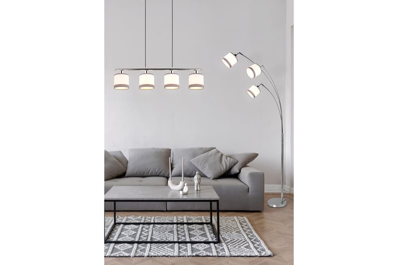 Lattiavalaisin Davos 3-os Kromi/Valkoinen - TRIO - Valaistus - Sisävalaistus & lamput - Erikoisvalaisin - Lightbox