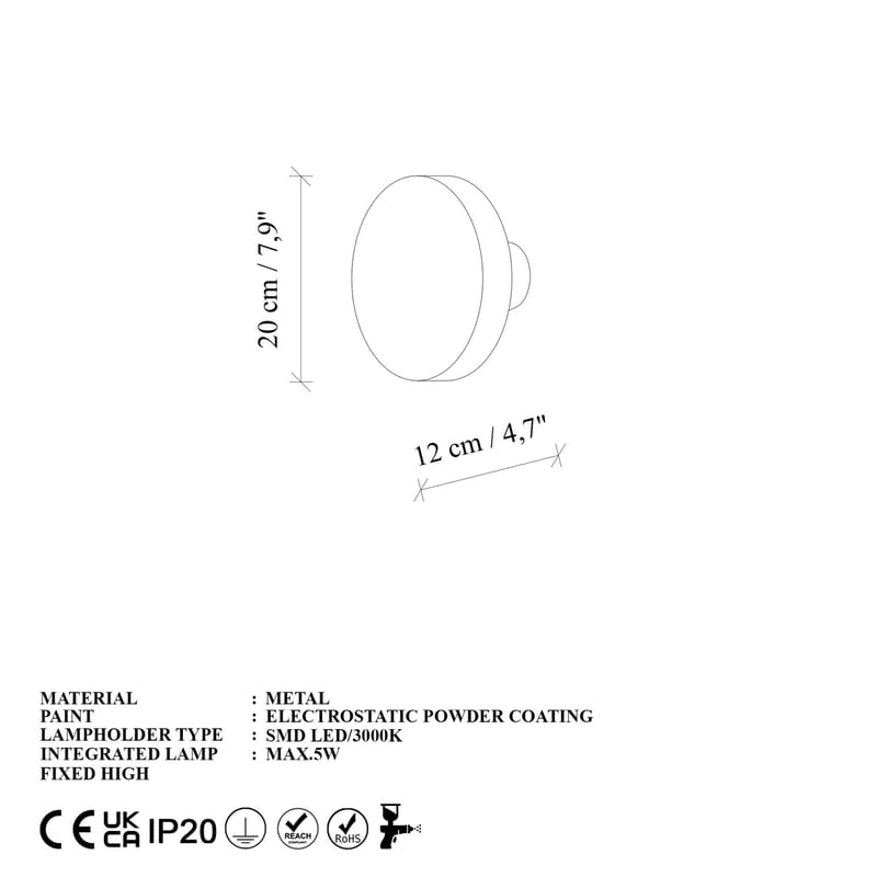 Loomba seinävalaisin 20 cm pyöreä - Valaistus - Sisävalaistus & lamput - Erikoisvalaisin - Riisipaperivalaisin