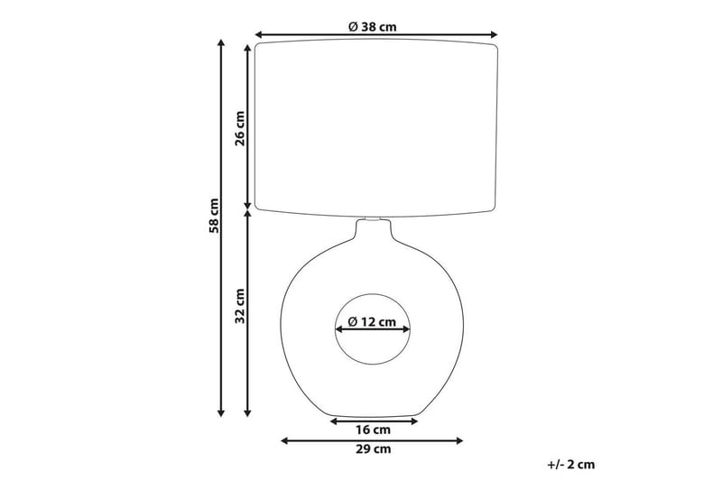 Losventa Pöytävalaisin 58 cm E27 - Vaaleabeige/Valkoinen - Valaistus - Sisävalaistus & lamput - Erikoisvalaisin - Riisipaperivalaisin