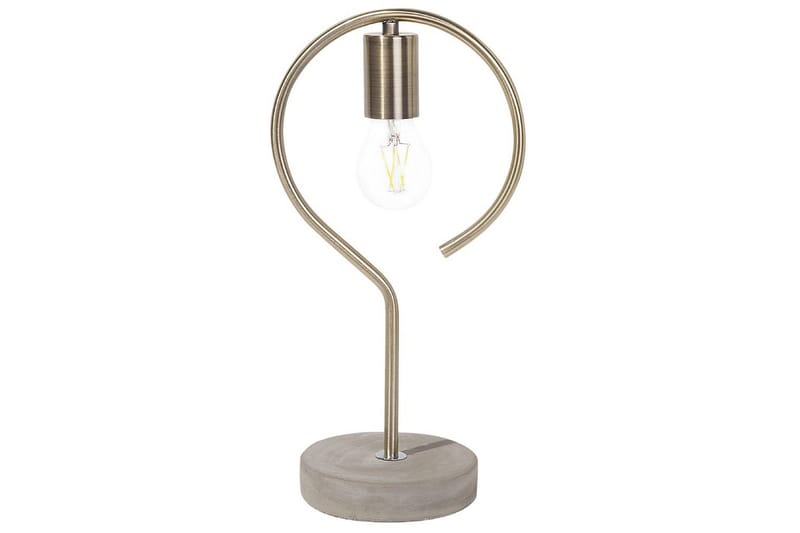 Narcissus Pöytävalaisin 40 cm E27, Messinki/Harmaa