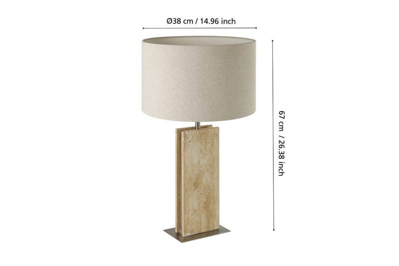 Pöytälamppu Eglo Belesar Nikkeli/Luonto - Nikkeli/Luonto - Valaistus - Sisävalaistus & lamput - Erikoisvalaisin - Riisipaperivalaisin