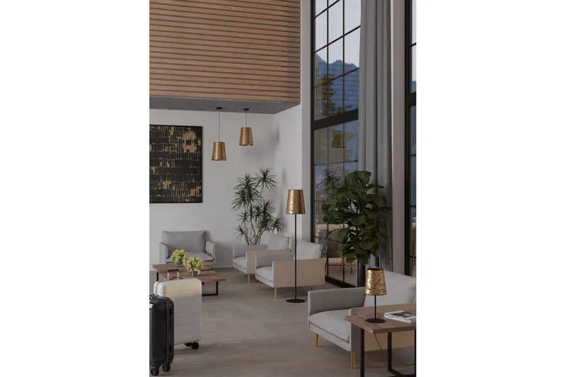 Pöytälamppu Eglo Castuera Kulta Ruusunlehdillä - Valaistus - Sisävalaistus & lamput - Erikoisvalaisin - Riisipaperivalaisin