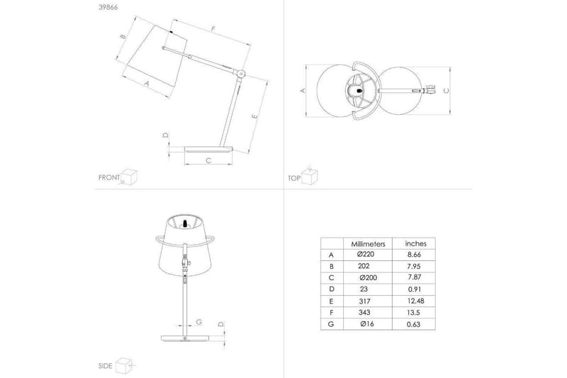 Pöytälamppu Eglo Granadillos Musta - Valaistus - Sisävalaistus & lamput - Erikoisvalaisin - Riisipaperivalaisin
