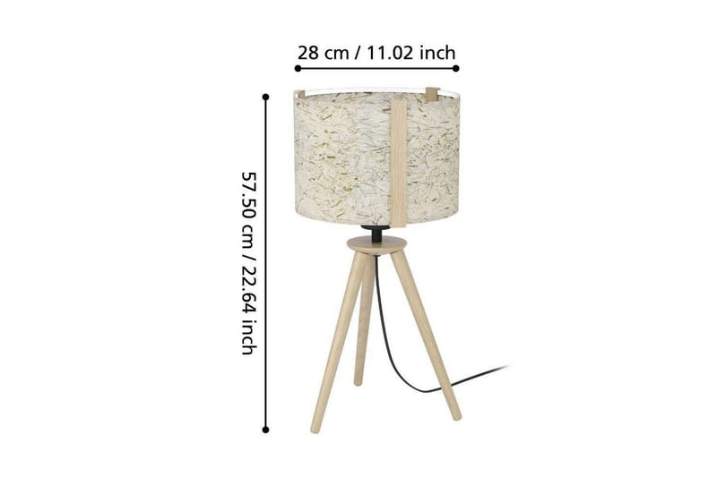 Pöytälamppu Eglo Hontongas Ruskea - Valaistus - Sisävalaistus & lamput - Erikoisvalaisin - Riisipaperivalaisin