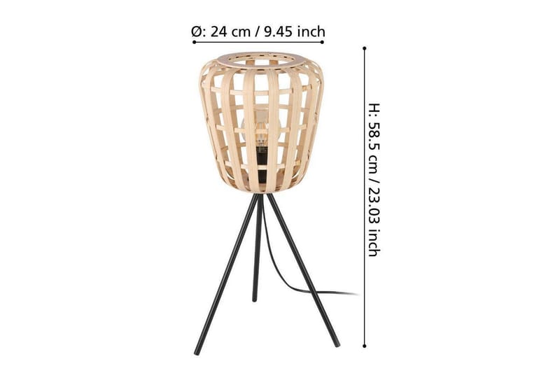 Pöytälamppu Eglo Montezuelo Puu - Valaistus - Sisävalaistus & lamput - Erikoisvalaisin - Riisipaperivalaisin