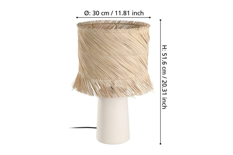 Pöytälamppu Eglo Paisano Rottinki - Valaistus - Sisävalaistus & lamput - Erikoisvalaisin - Riisipaperivalaisin