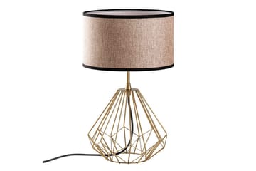 Pöytävalaisin Almasi Beige / Kulta