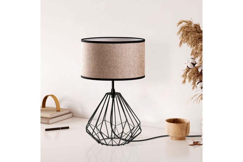 Pöytävalaisin Almasi Minkki / Musta - Minkki / Musta - Valaistus - Sisävalaistus & lamput - Erikoisvalaisin - Riisipaperivalaisin