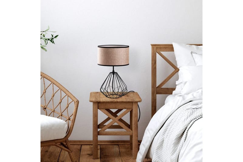 Pöytävalaisin Almasi Minkki / Musta - Minkki / Musta - Valaistus - Sisävalaistus & lamput - Erikoisvalaisin - Riisipaperivalaisin